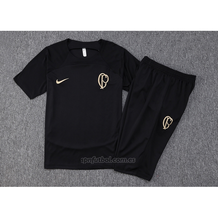 Chandal del Corinthians Manga Corta 2023-2024 Negro - Pantalon Corto